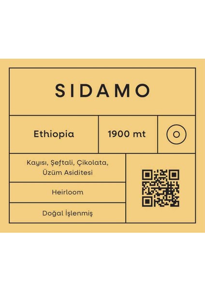 Sidamo Filtre Kahve - 250 gr