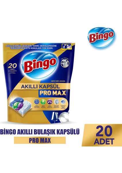 Akıllı Kapsül Pro Max Bulaşık Makinesi Deterjanı Tableti 20'li