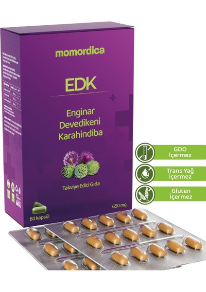 Edk (Enginar-Devedikeni-Karahindiba) Kapsül
