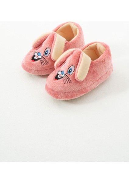 Kız Çocuk Panduf Ev Patiği Pamuk Astarlı Tavşan Figür Ev Kreş Ayakkabısı Sevimli Tavşan fırsatları