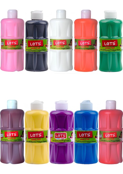 Lets Parmak Boyası 500 ml 10'lu Set