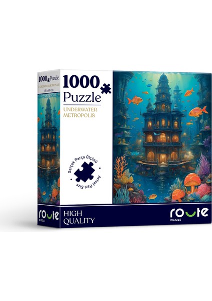 1000 Parça Underwater Metropolıs Puzzle 48 x 68 cm