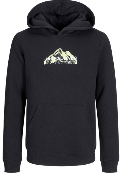 Çocuk Gögüs Baskili Kapüsonlu Sweatshirt - Mountain