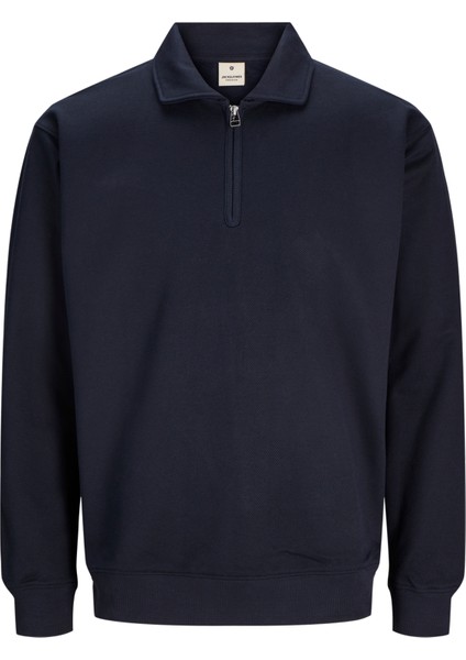 Jack & Jones Erkek Yarim Fermuar Kapamali Sweatshirt - Blumarc