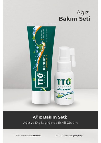 Florürsüz Diş Macunu 75 gr - Ağız Spreyi Hediyeli Çay Ağacı Yağı - Tea Tree Oil