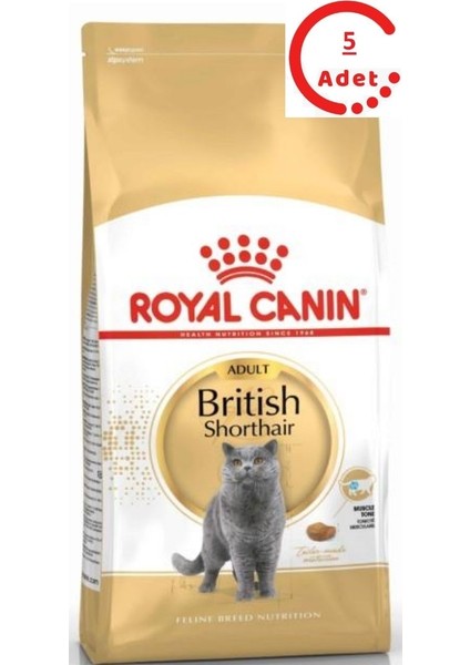 British Shorthair Yetişkin Kedi Maması 400 gr x 5 Adet