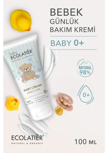 Günlük Bebek Bakım Kremi, Yenidoğan Bebek Nemlendirici Kremi 100 ml