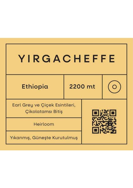 Yirgacheffe Filtre Kahve - 250 gr