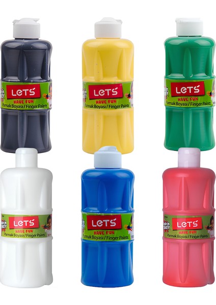 Lets Parmak Boyası 500ML 6lı Set 2