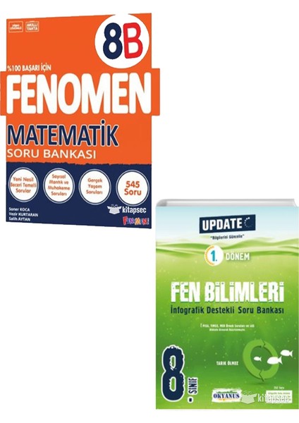 8. Sınıf LGS Fenomen Matematik ve Okyanus Yayınları Fen Bilimleri Soru Bankası