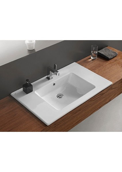 Ibiza Etajerli Lavabo 71 x 51 cm fiyatları