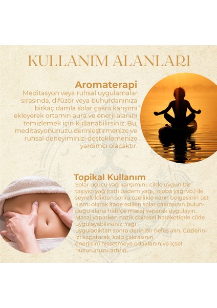 Solar Çakra Aromaterapi Yağ Karışımı 10 ml