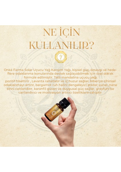 Solar Çakra Aromaterapi Yağ Karışımı 10 ml