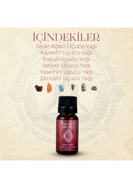 Kök Çakra Aromaterapi Yağ Karışımı 10 ml