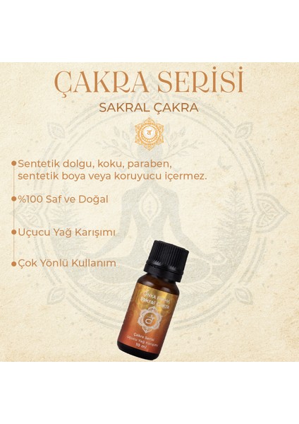Sakral Çakra Aromaterapi Yağ Karışımı 10 ml