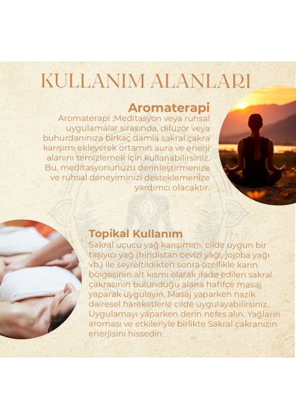 Sakral Çakra Aromaterapi Yağ Karışımı 10 ml
