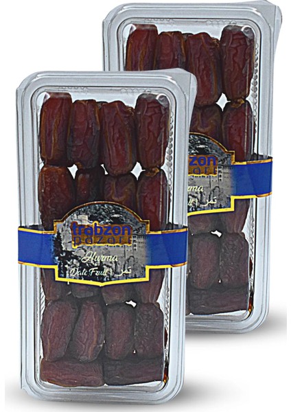 Trabzon Pazarı Doğal Jumbo Medine Hurma 2x400 gr