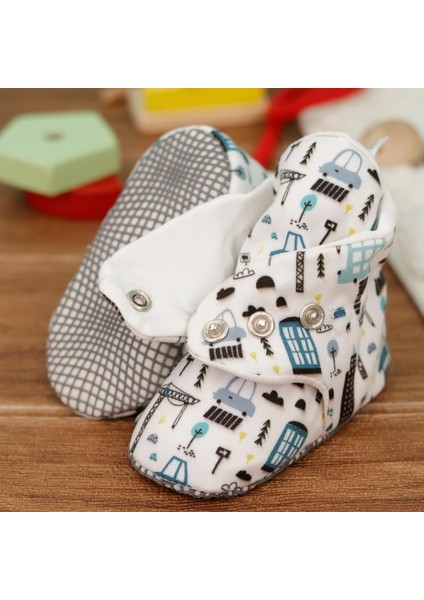 Organik Pamuk Bebek Pandufu, Kaydırmaz Taban, Yenidoğan Patiği, Ev Kreş Ayakkabısı, Şehir Hayatı fiyatları