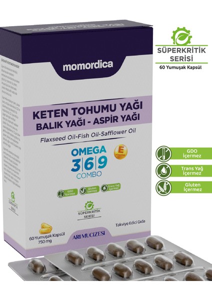 Keten Tohumu Yağı Yumuşak Kapsül - 60 Kapsül