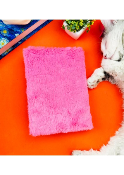 Sevimli Meyve Kabartmalı Peluş Defter