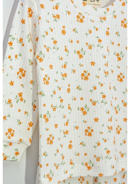 Çiçek Desenli Pijama Takımı 23220