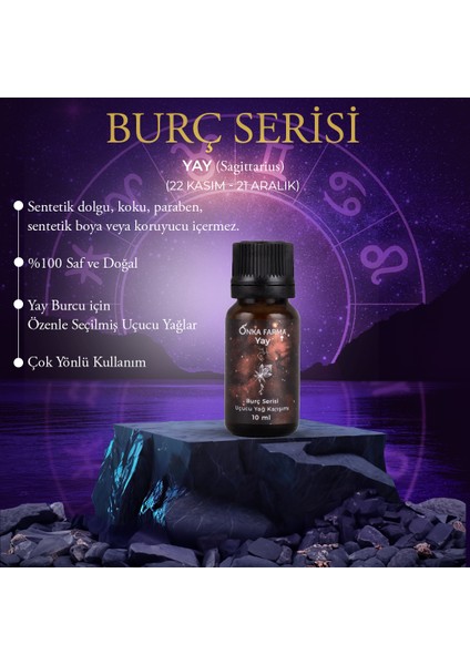 Yay Burcu Uçucu Yağ Karışımı 10 ml - Burç Serisi Aromaterapi