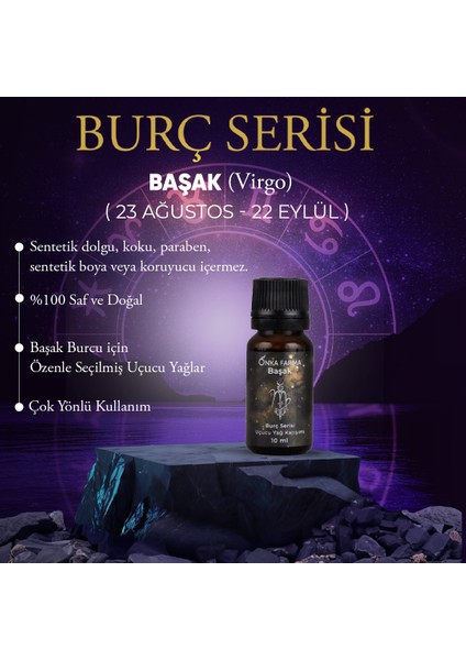 Başak Burcu Uçucu Yağ Karışımı 10 ml - Burç Serisi Aromaterapi