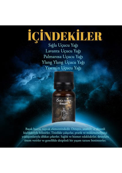 Başak Burcu Uçucu Yağ Karışımı 10 ml - Burç Serisi Aromaterapi