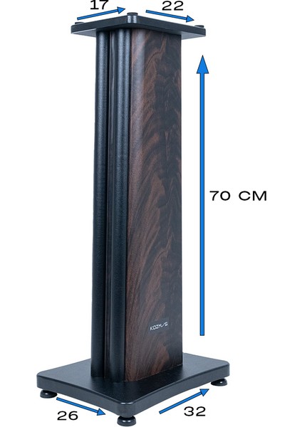 KS-SS418W Ahşap Hi-Fi Hoparlör Standı - Ceviz fiyatları