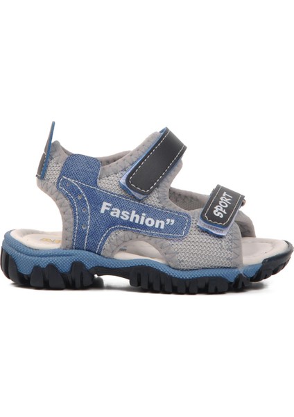 24-410-B Lacivert-Mavi Ortopedik Erkek Çocuk Sandalet