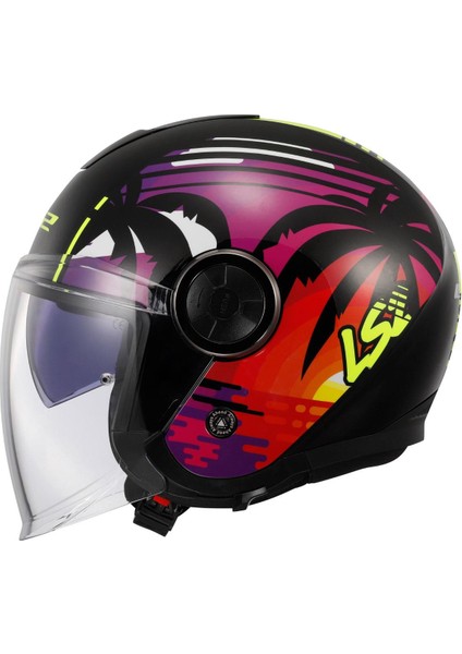Classy Palm Siyah Kask