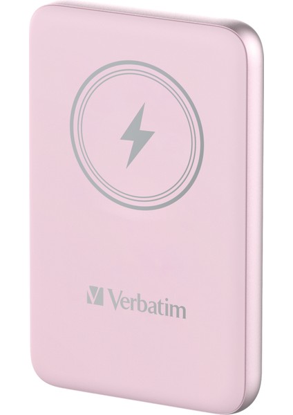 Magsafe 10000 Mah Manyetik Kablosuz Powerbank Verbatim 10000MAH Manyetik Kablosuz Şarj - Pembe modelleri