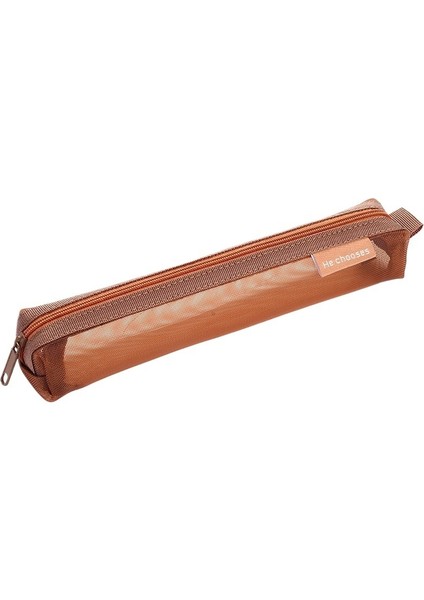 Retro Renkli Mini Örgü Kalem Kutusu Saklama Çantası Öğrenci Sınav Özel Taşınabilir Kalem Kutusu Çok Fonksiyonlu Kare Kırtasiye Çantası (Yurt Dışından)
