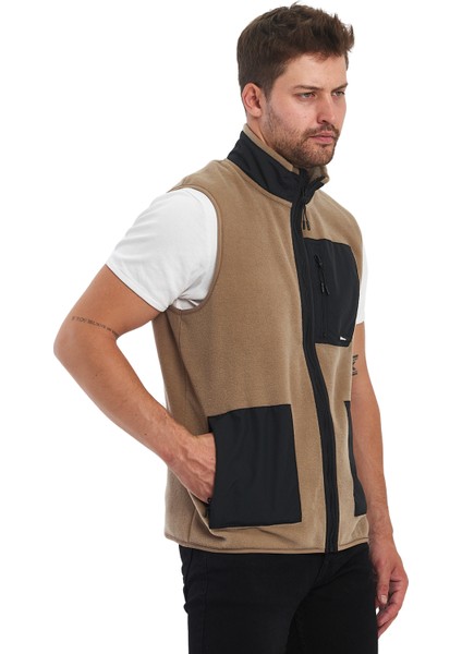 Erkek Polar Kolsuz Çift Renk Yelek 3 Cepli Comfort Fit fiyatları