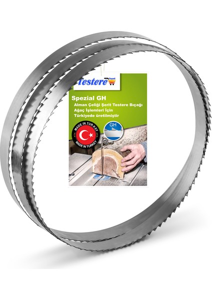 1400 x 15 x 0,5 x 6 mm Alman Çeliği Şerit Testere Bıçağı Pro