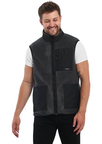 Erkek Polar Kolsuz Çift Renk Yelek 3 Cepli Comfort Fit fiyatları