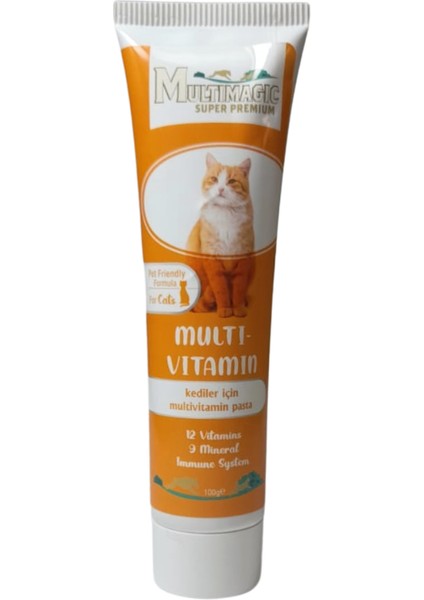 Kedi Için Vitamin Dengeleyici Multi Vitamin Macun 100 gr