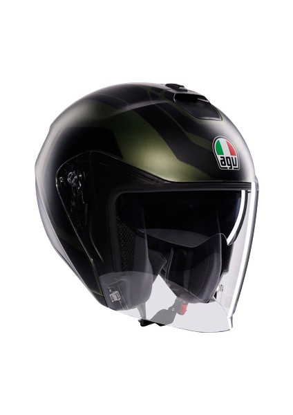 Agv Irides Sakai Matt Green Black Açık Kask