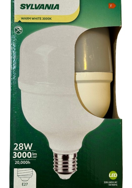 28W 3000K (Sarı Işık) E27 Duylu Torch Ampul (4 Adet)