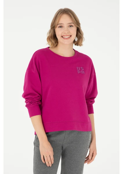 U.S. Polo Assn. Kadın Fuşya Sweatshirt 50296919-VR023