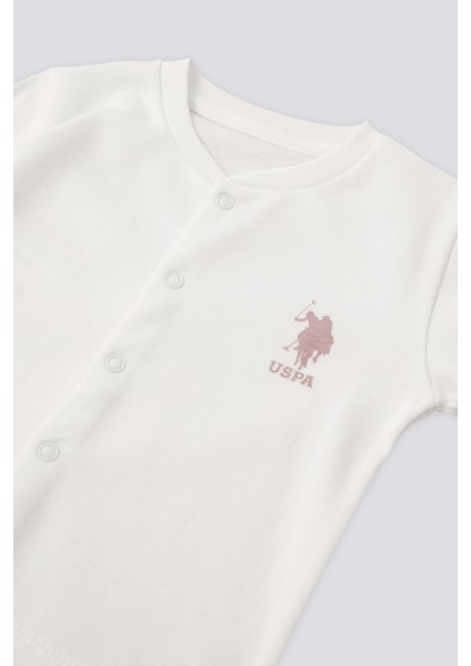 U.S. Polo Assn. Kız Bebek Krem Pijama Takım 50303665-VR071