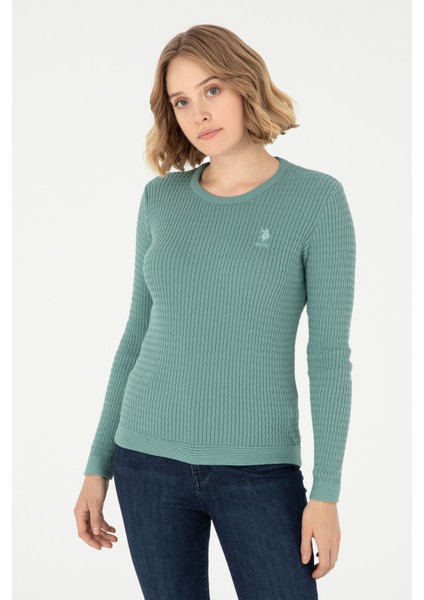 Kadın Mint Kazak /Triko 50288979-VR090