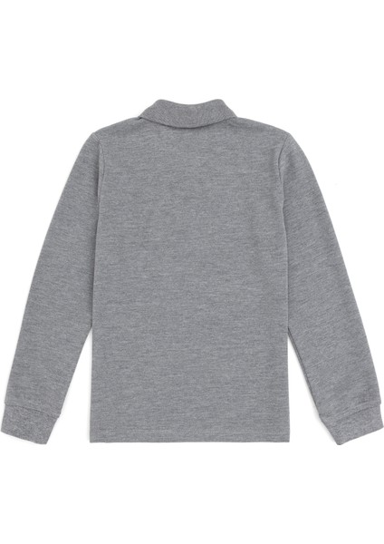 Erkek Çocuk Gri Melanj Sweatshirt 50293745-VR086