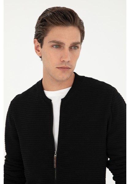 Erkek Siyah Hırka (Triko) 50292875-VR046 fiyatları