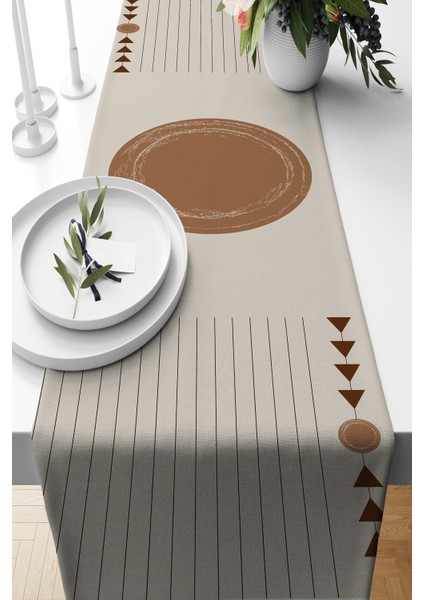 Modern Tasarım Dijital Baskılı Hediyelik Dekoratif Amerikan Servisi Runner 140X40 cm