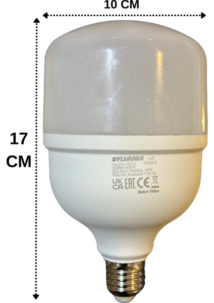 28W 3000K (Sarı Işık) E27 Duylu Torch Ampul (8 Adet)