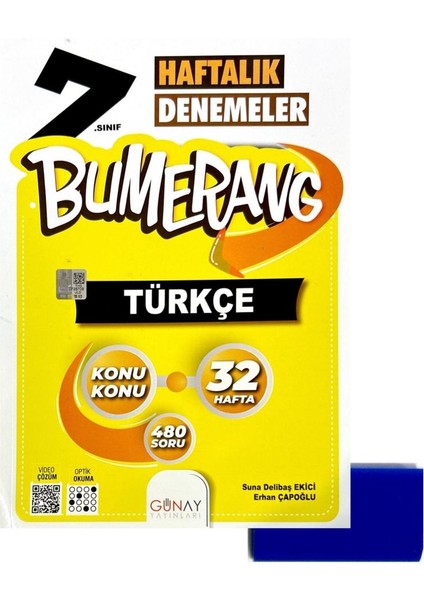 7. Sınıf Bumerang Türkçe Haftalık Deneme – Silgi