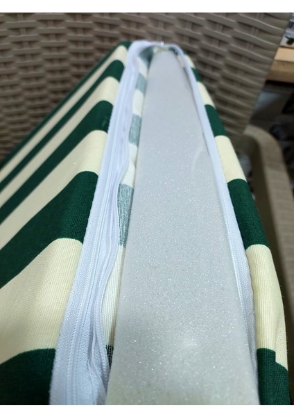 Komutan Arkalıklı Sandalye Minderi, Bahçe Sandalye Minderi-Yeşil fiyatları