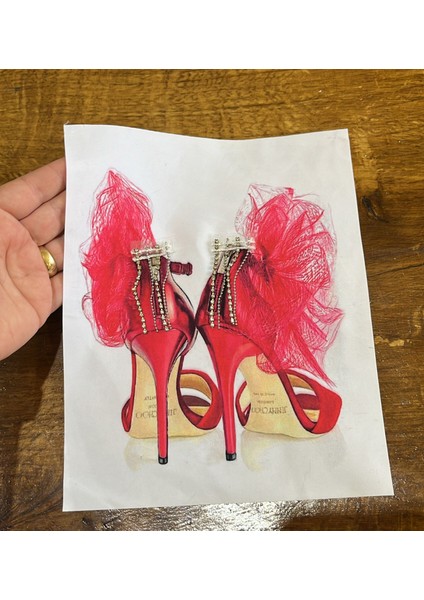 Zirkon Taş Püsküllü Pembe Saçlı Arma Dikiş Aplike 23X19 cm fiyatları