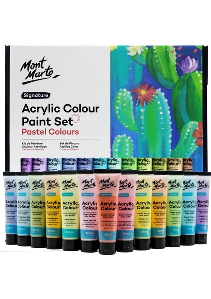 Mm Akrilik Renkli Pastel Boya Seti 24 X 36ml- Signature